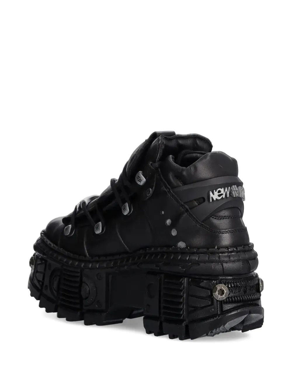NEW ROCK studded platform sneakers Black
