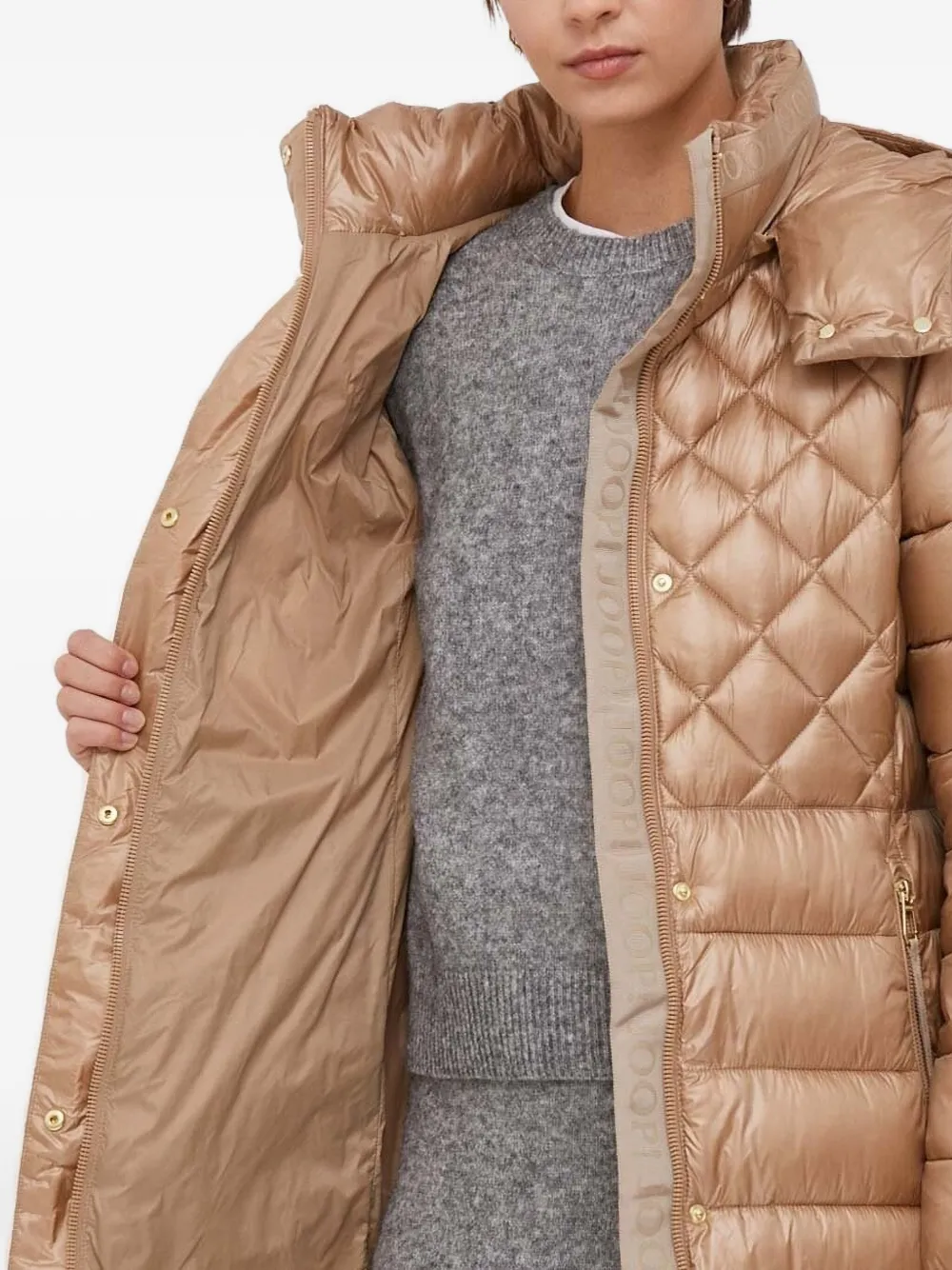 Joop! Gewatteerde jas Beige