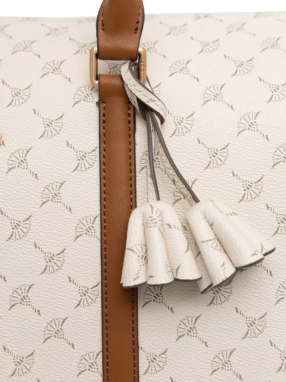 Joop! Reistas met monogram en kwastje Wit