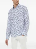 Joop! floral-print linen shirt - 422