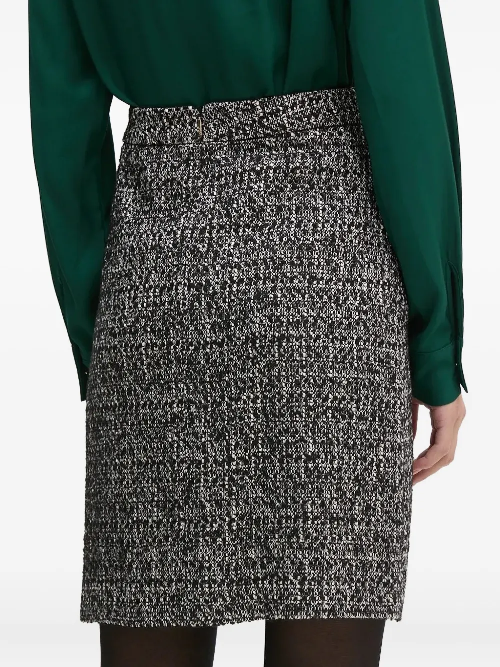 Joop! Tweed bouclé mini-rok Zwart