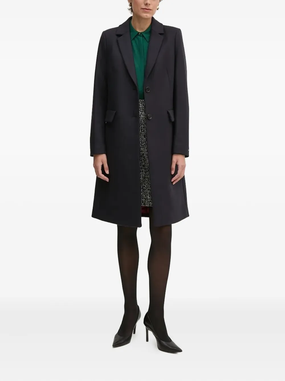 Joop! tweed boucle short skirt - Zwart