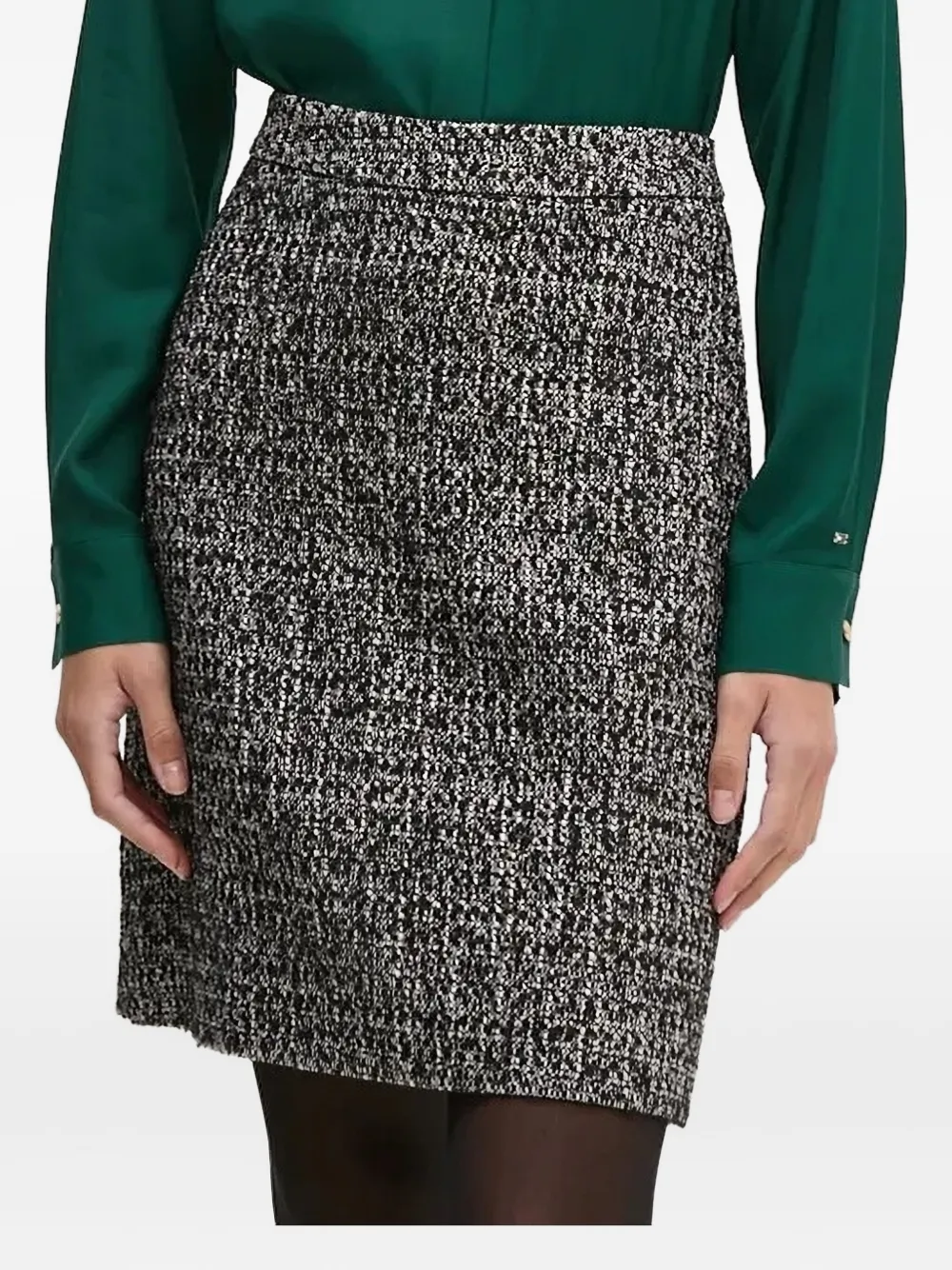 Joop Tweed Boucle Short Skirt In Black