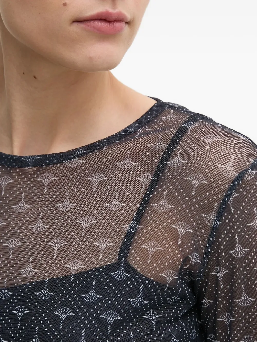 Joop! Top met patroon Blauw