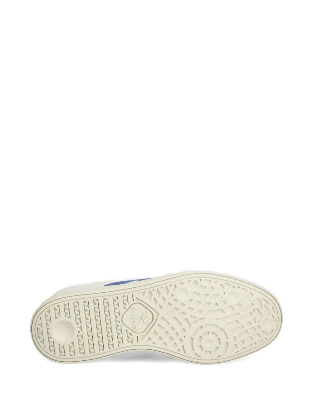 Hummel Chevron Suede Sneakers In White