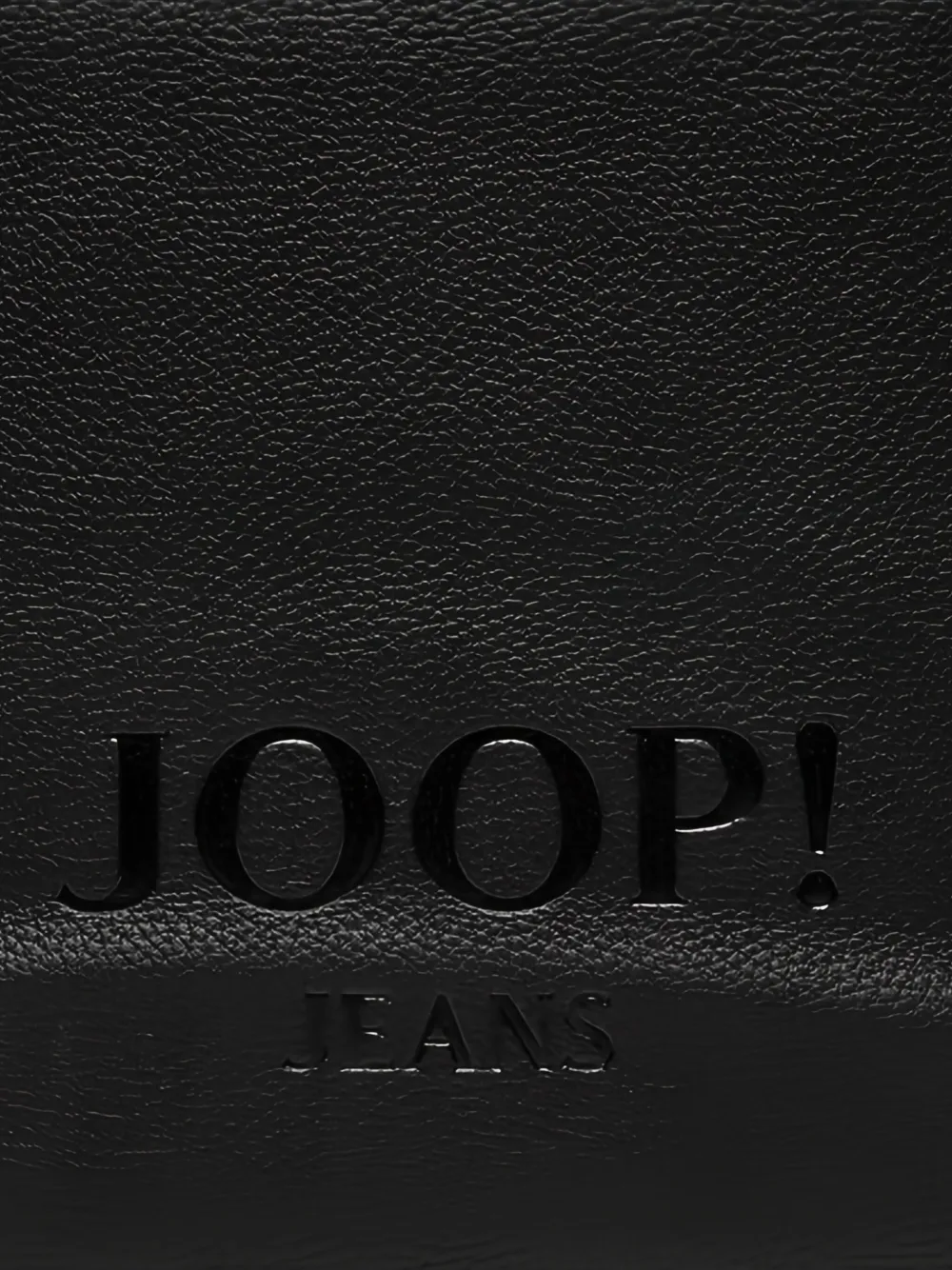 Joop! Lettera shopper met logo-reliëf Zwart