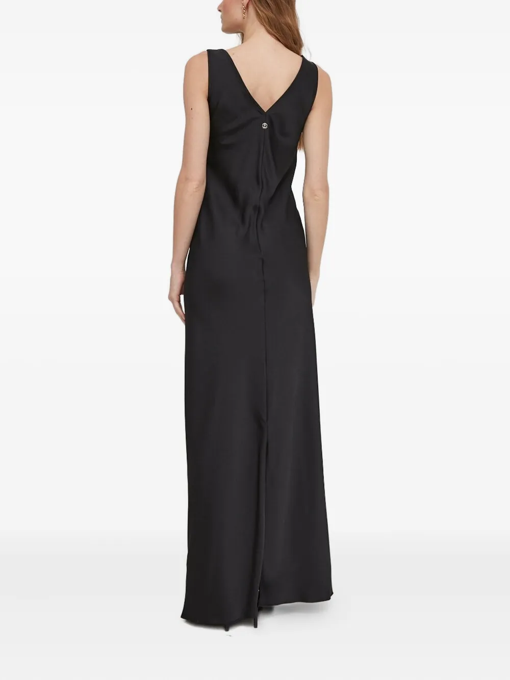 Joop! satin maxi dress - Zwart