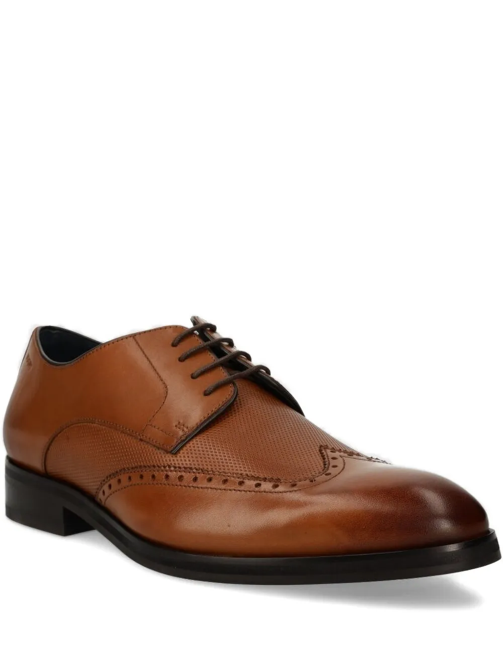Joop! brocade wingtip lace-up shoes Brown