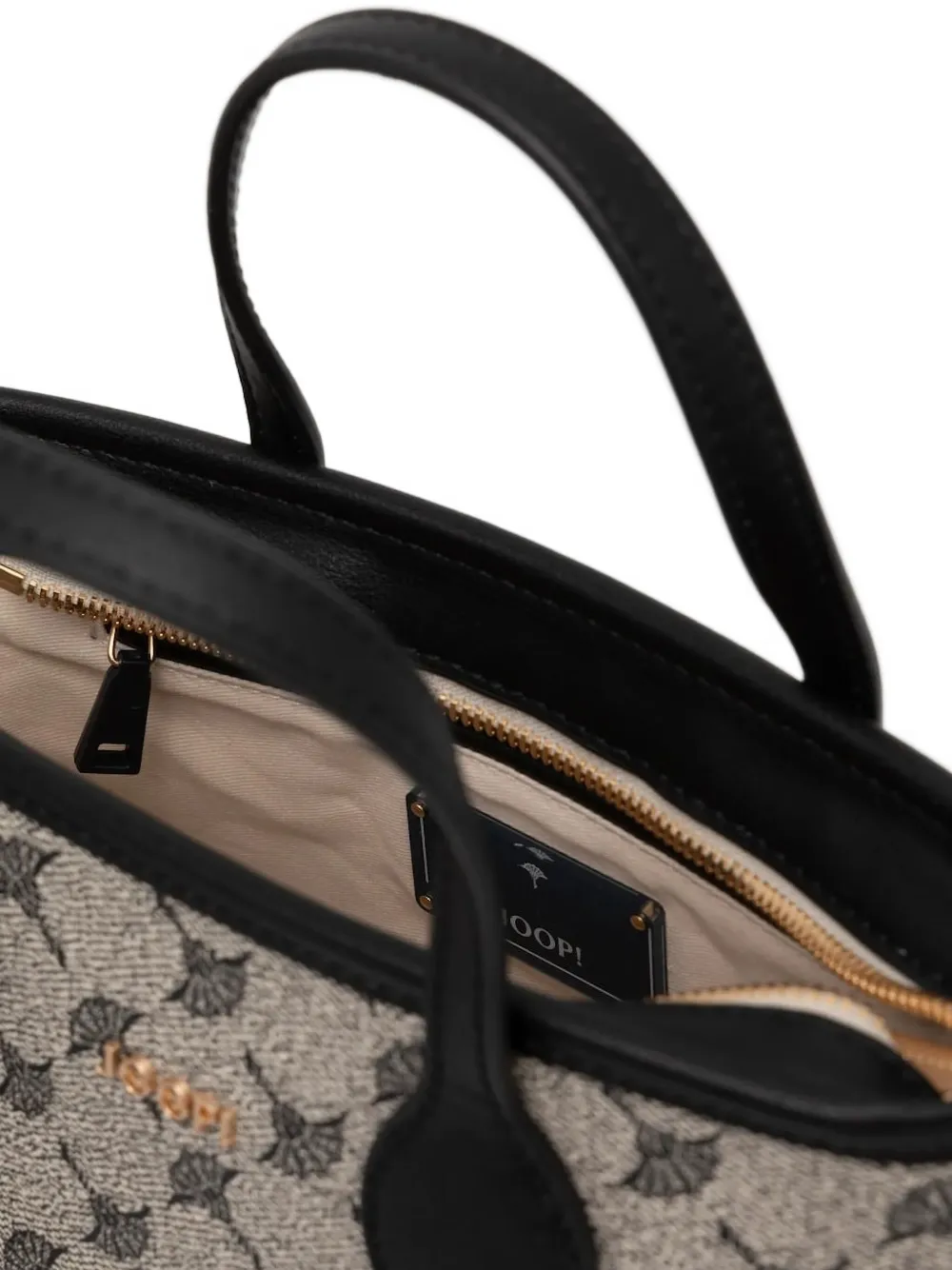 Joop! Leslie handtas met monogram Grijs