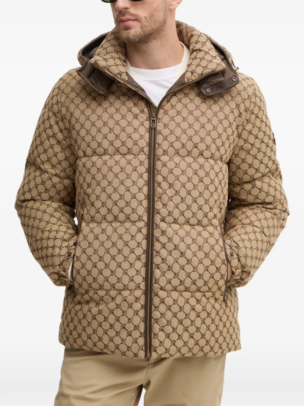 Joop! patterned hooded jacket - Toni neutri