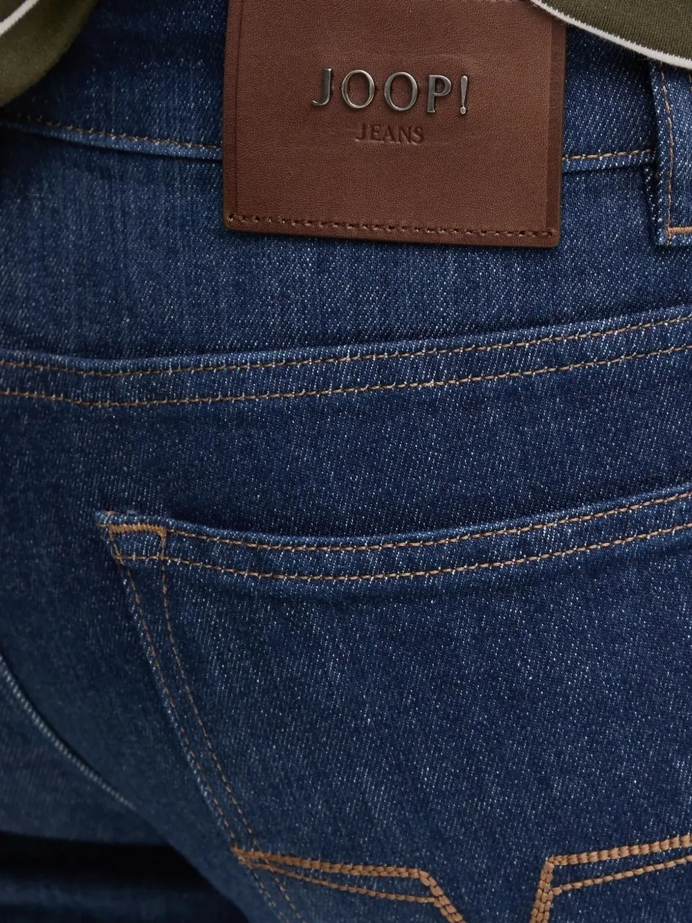 Joop Mitch Contrast-stitch Jeans In Blue