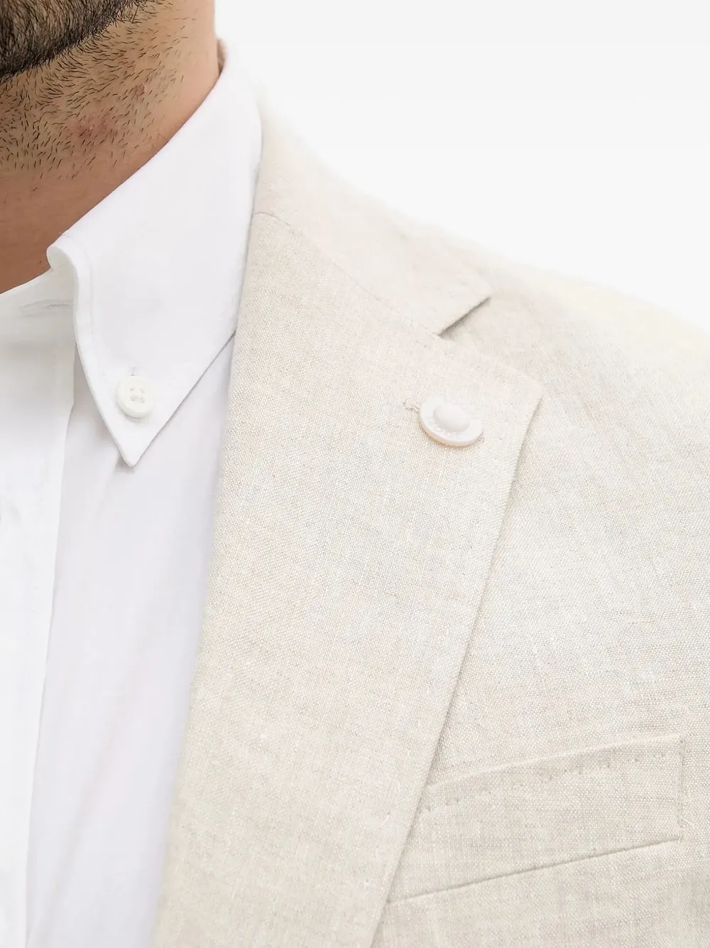 Joop! linen single-button blazer Beige