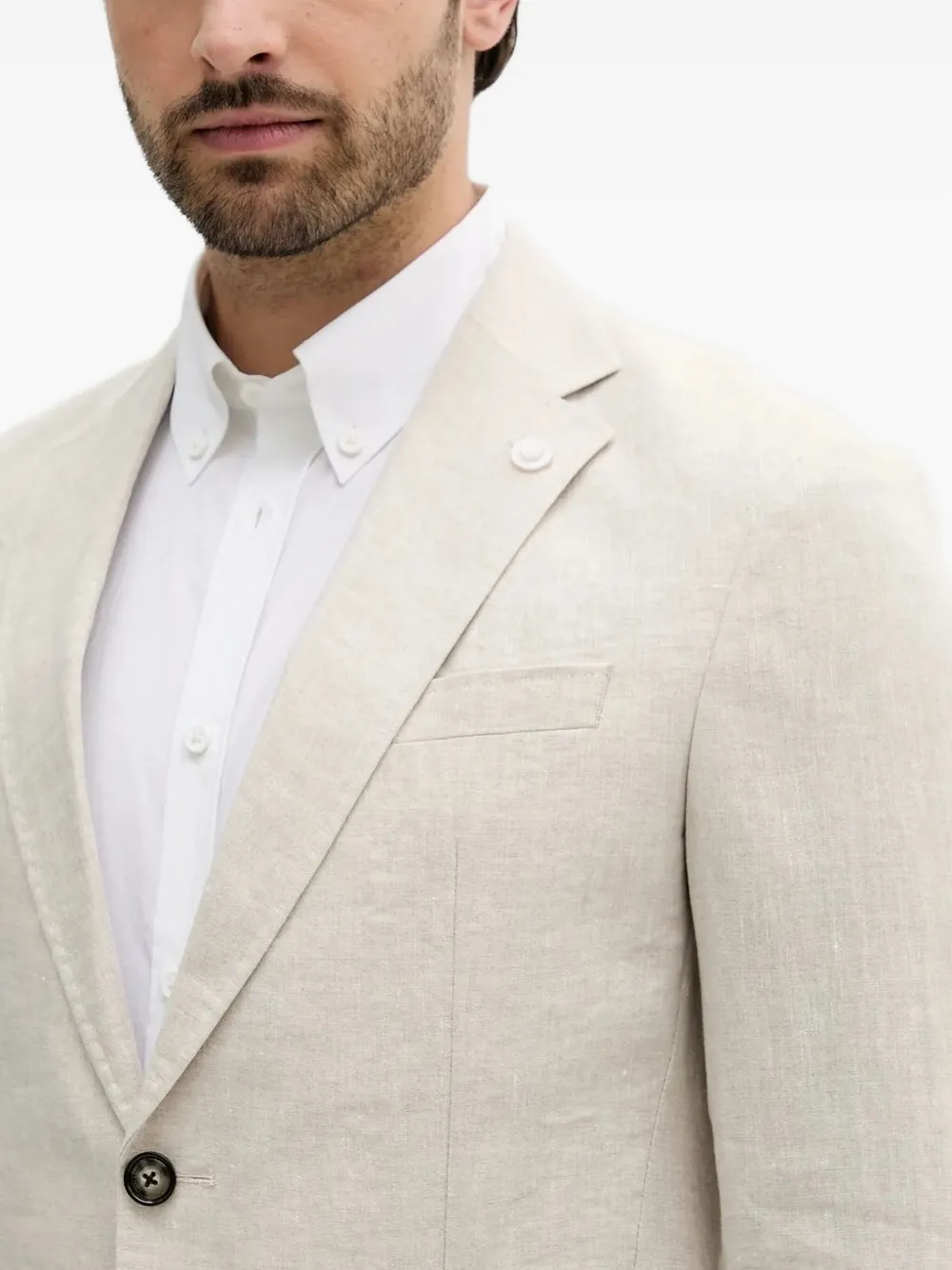 Joop! linen single-button blazer Beige