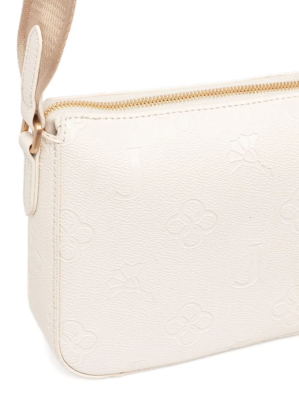 Joop! Crossbodytas met logoplakkaat Wit