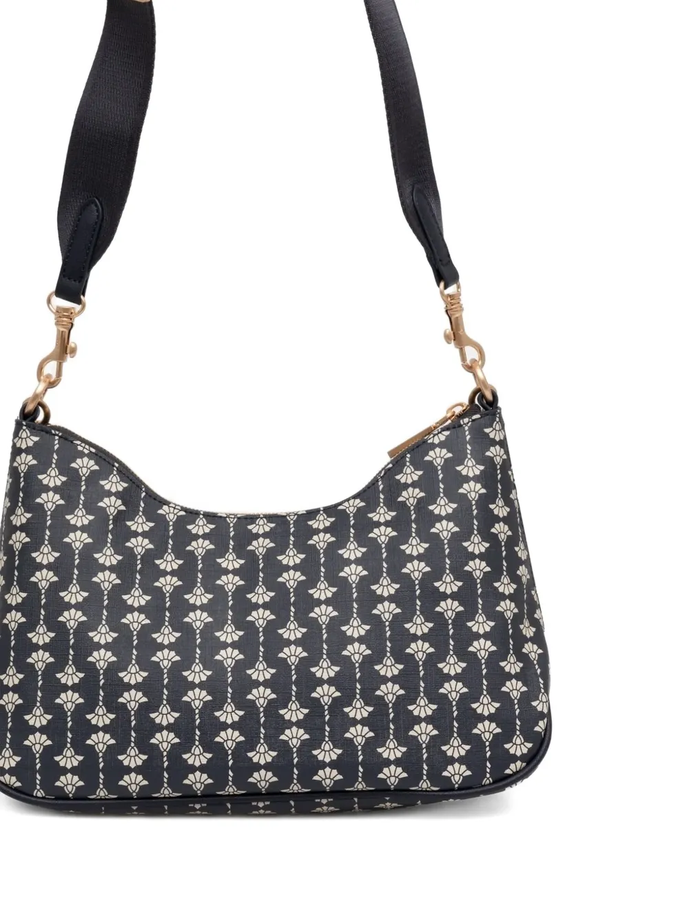 Joop! Schoudertas verfraaid met ketting en monogram Blauw