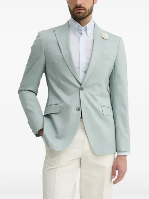 Joop! stretch wool flower lapel blazer