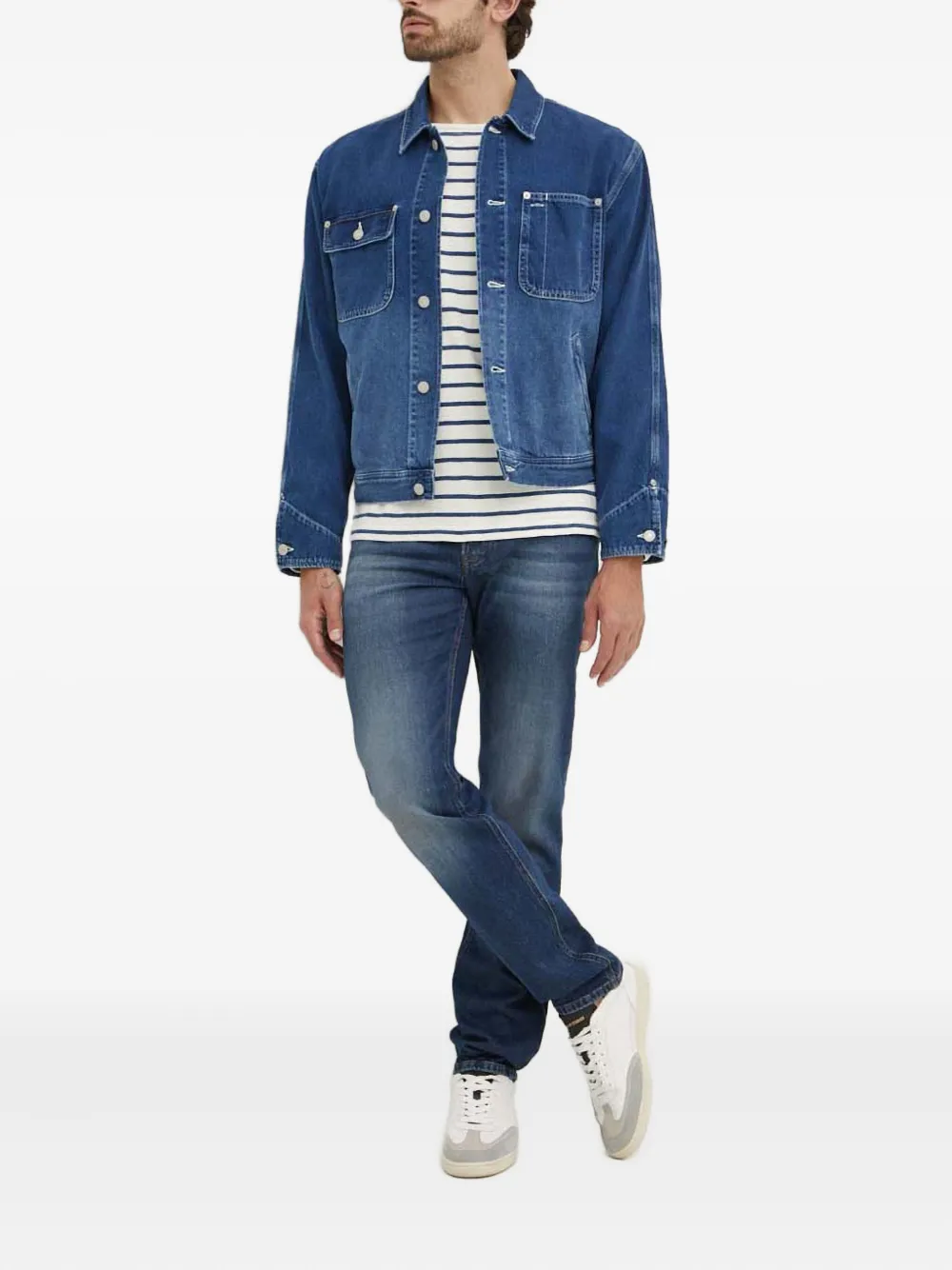Joop! Denim jeans met zakdetail - Blauw