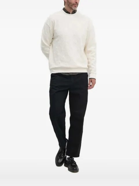 Joop! embossed floral-pattern sweater