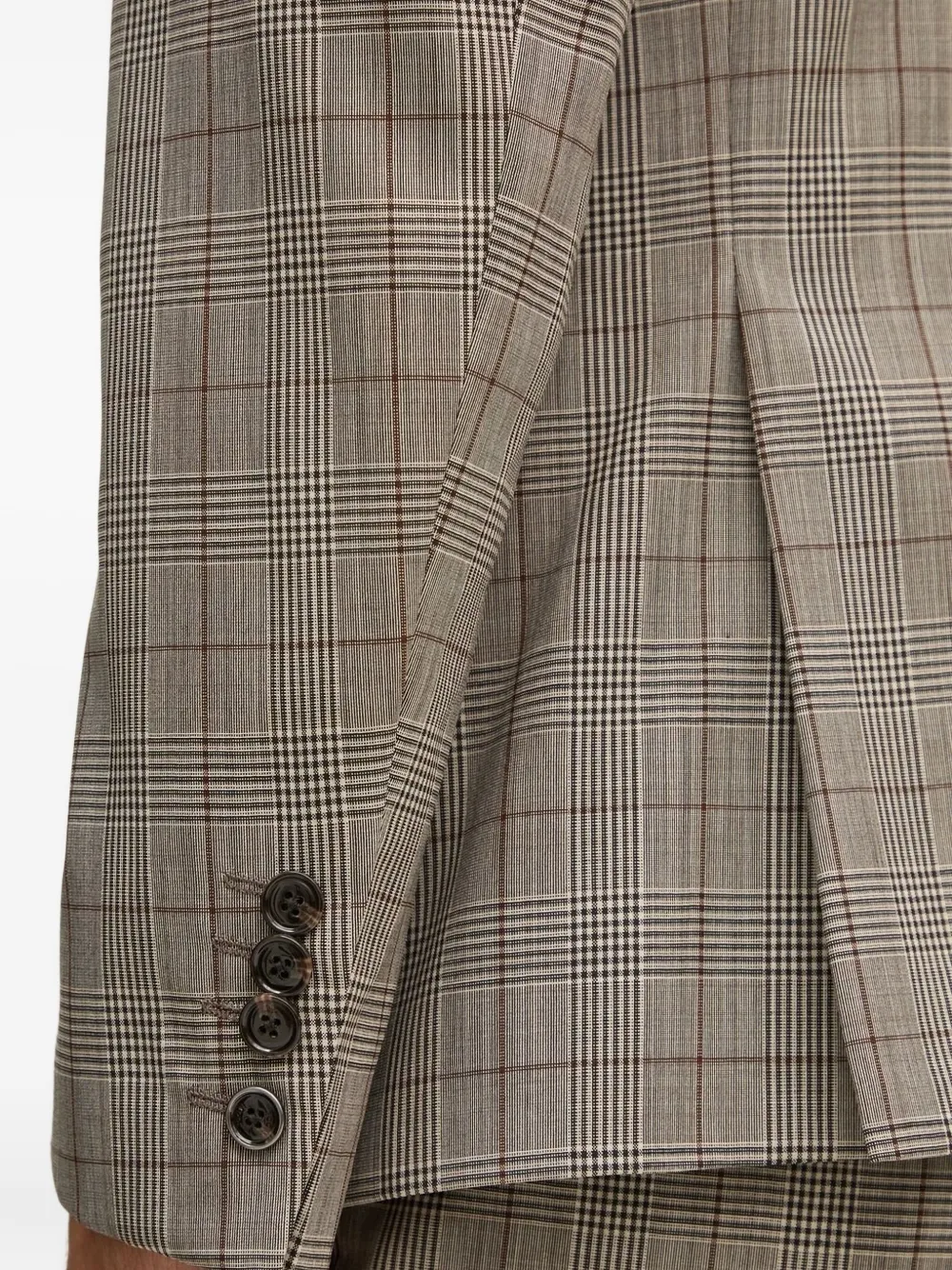 Joop Herby-blayr Modular Checked Two-button Suit In Black