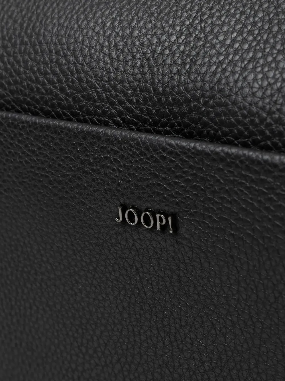 Joop! Leren aktetas met handvat Zwart
