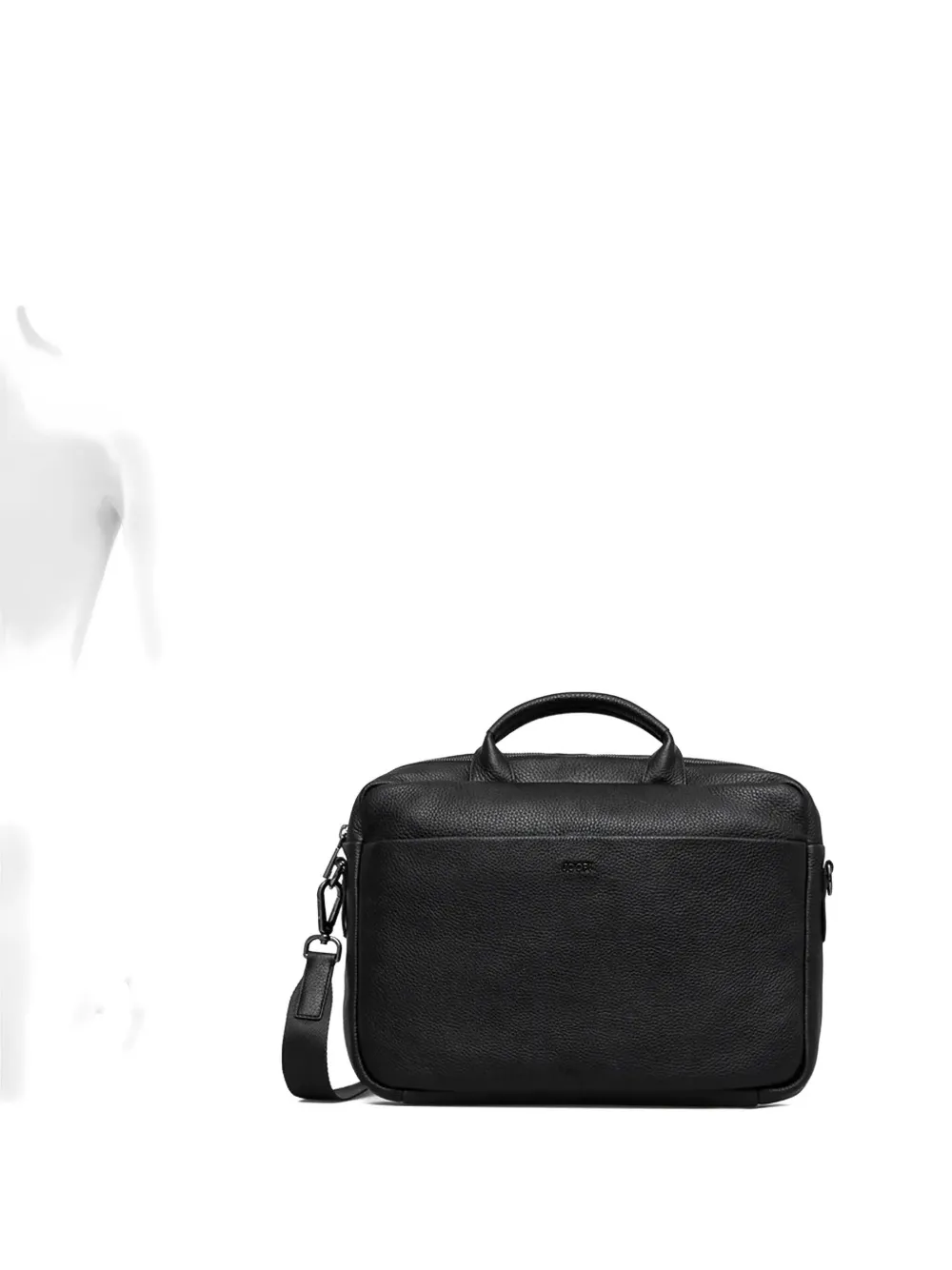 Joop Top-handle Leather Briefcase In Black
