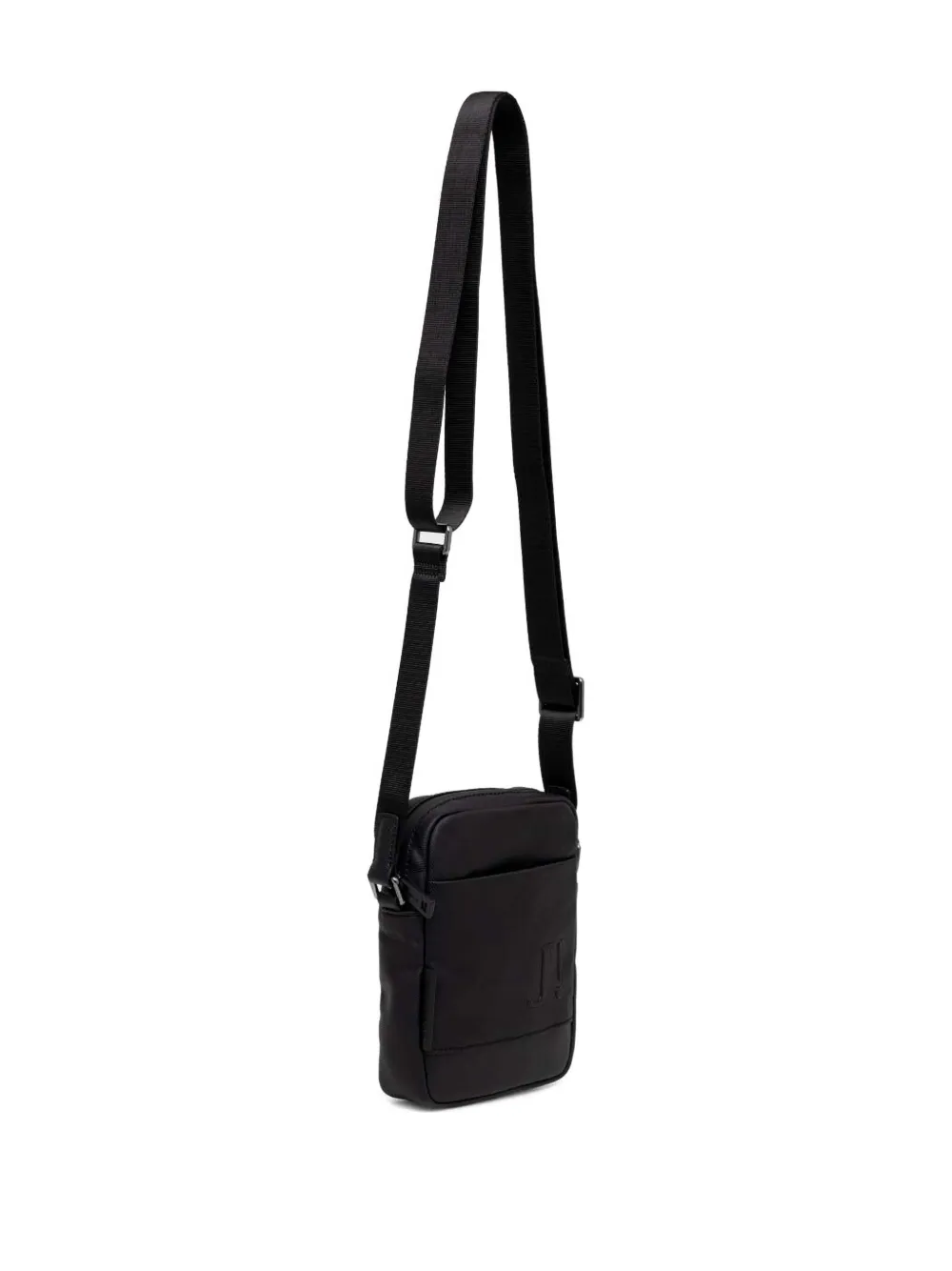 Joop! logo-plaque messenger bag - Zwart