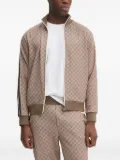 Joop! monogram stripe-detail track jacket - Brown