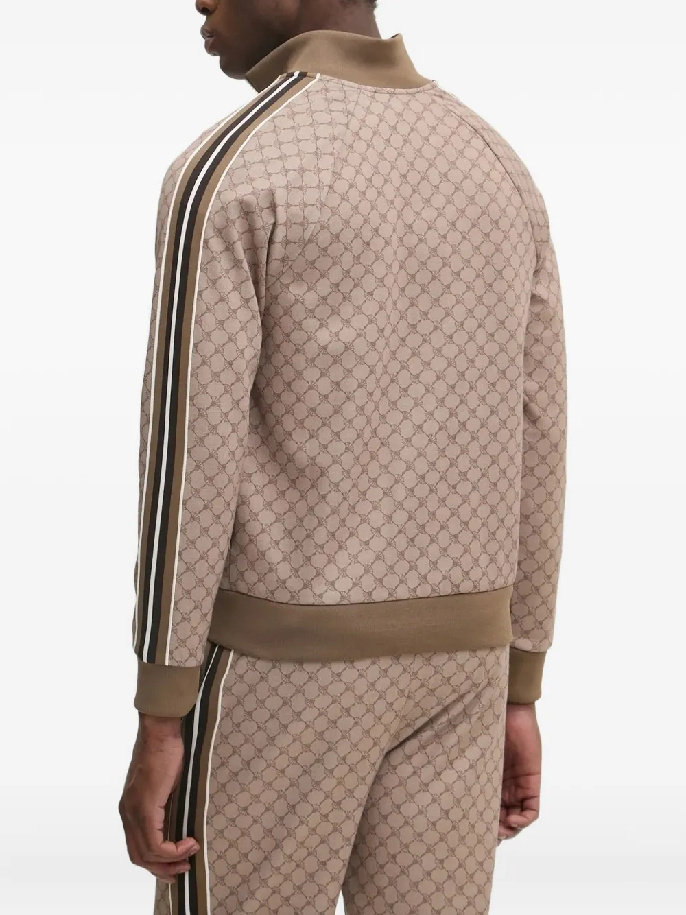 Joop! monogram stripe-detail track jacket Bruin