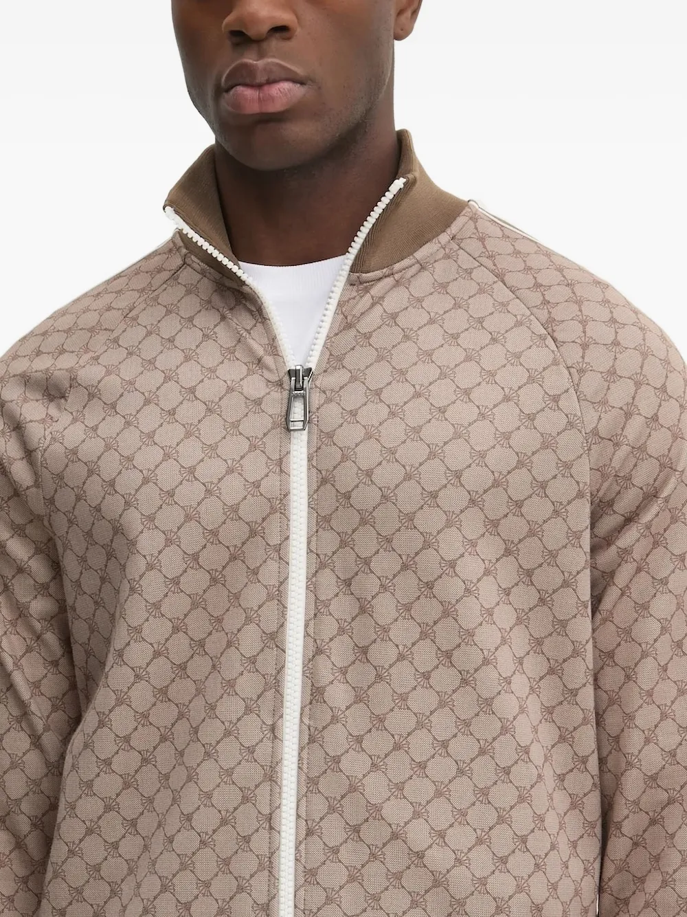 Joop! monogram stripe-detail track jacket Bruin