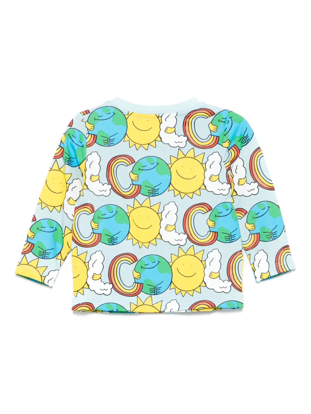 Stella McCartney Kids sun-print sweatshirt Blauw