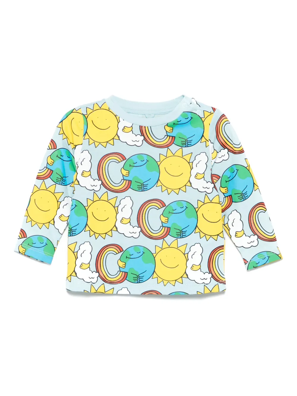 Stella McCartney Kids sun-print sweatshirt Blauw