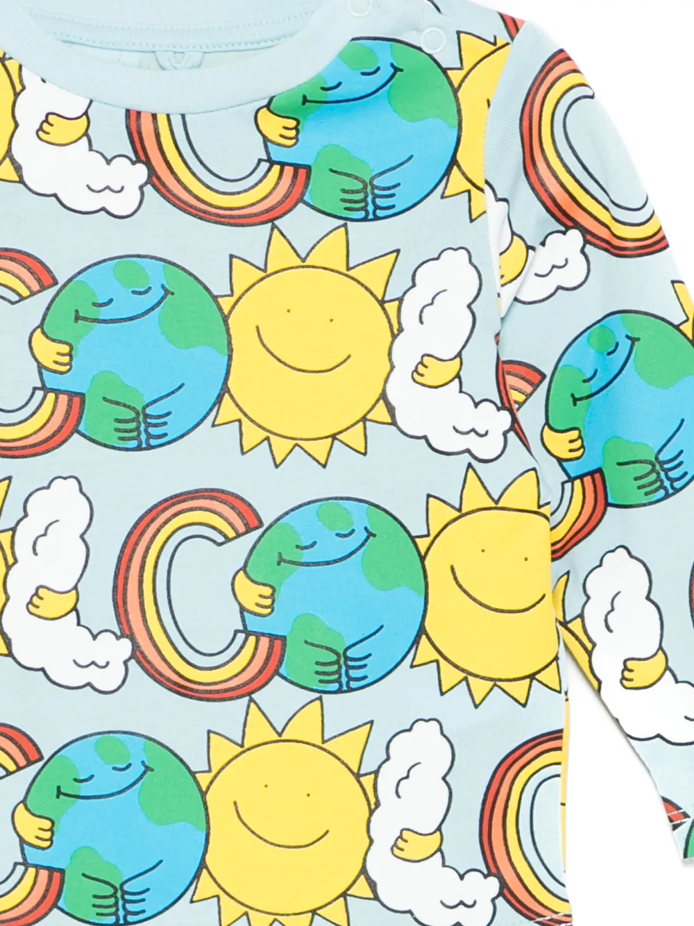 Stella McCartney Kids sun-print sweatshirt Blauw