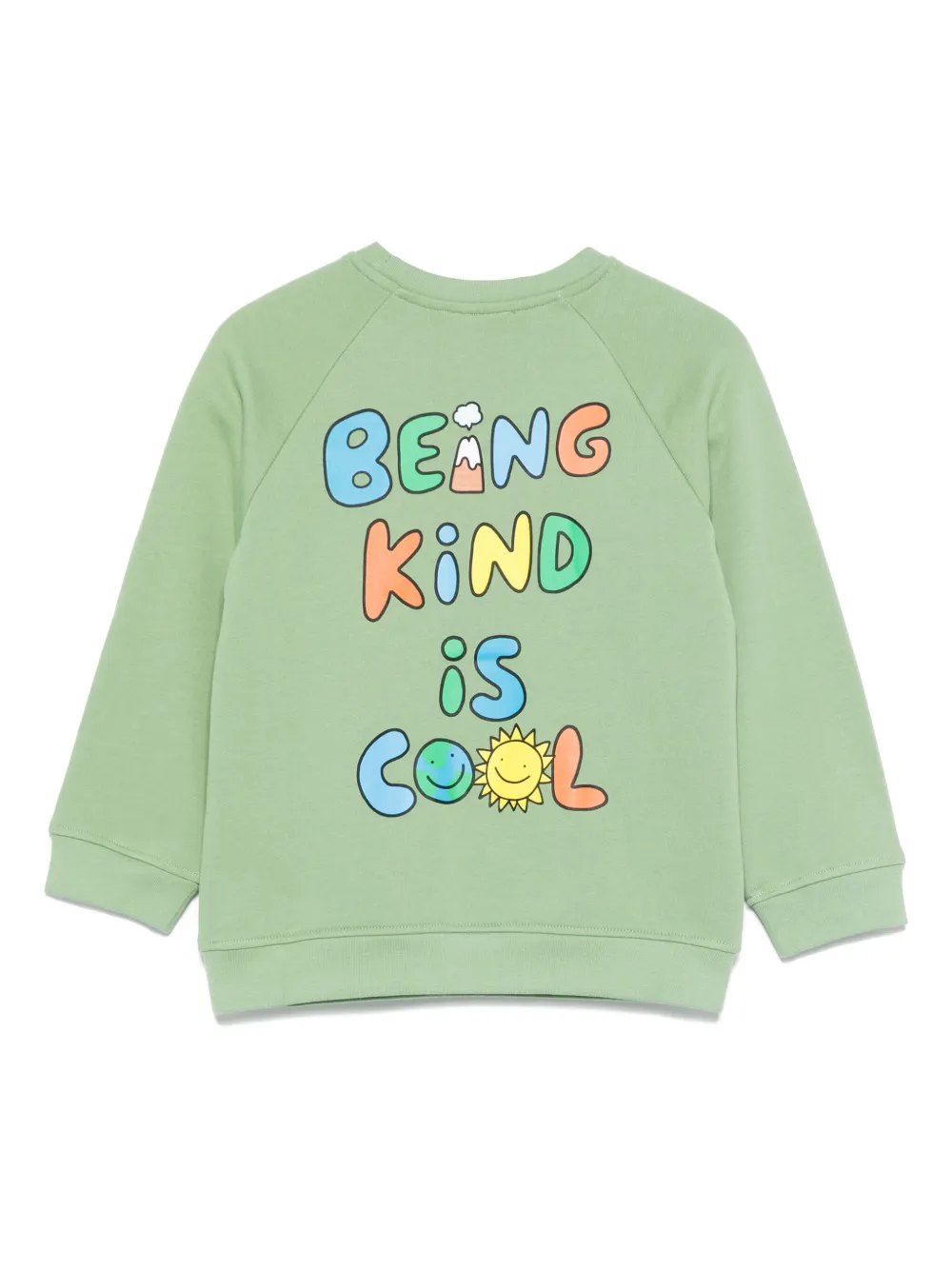 Stella McCartney Kids Sweater met wolkenapplicatie Groen