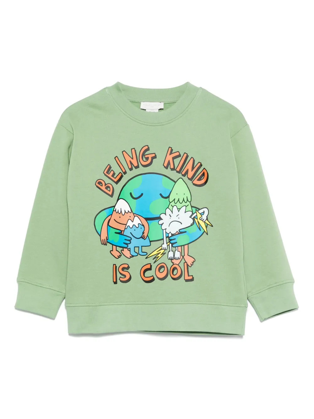 Stella McCartney Kids Sweater met print Groen