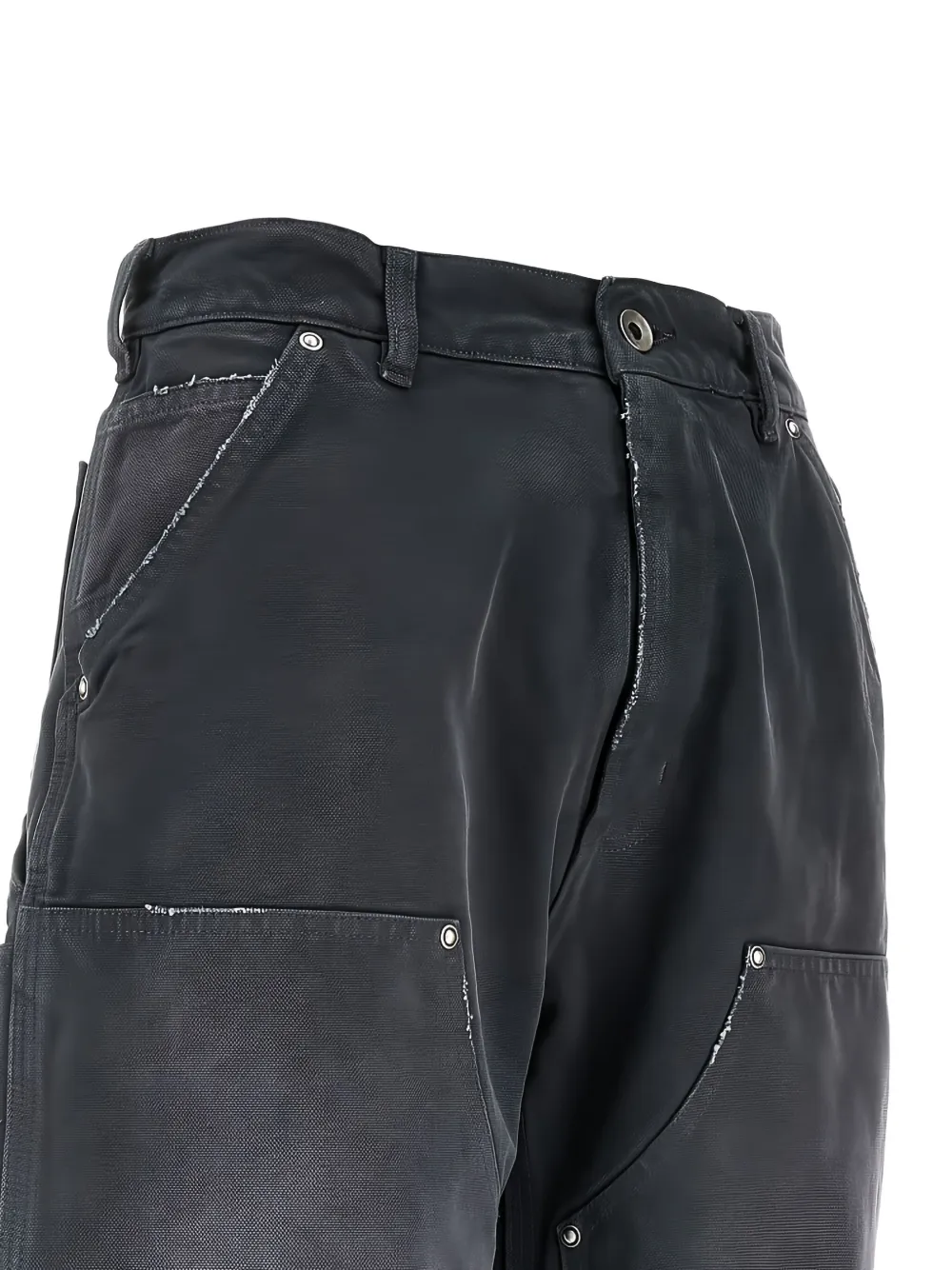 Maison Margiela Cargo shorts met franje Grijs