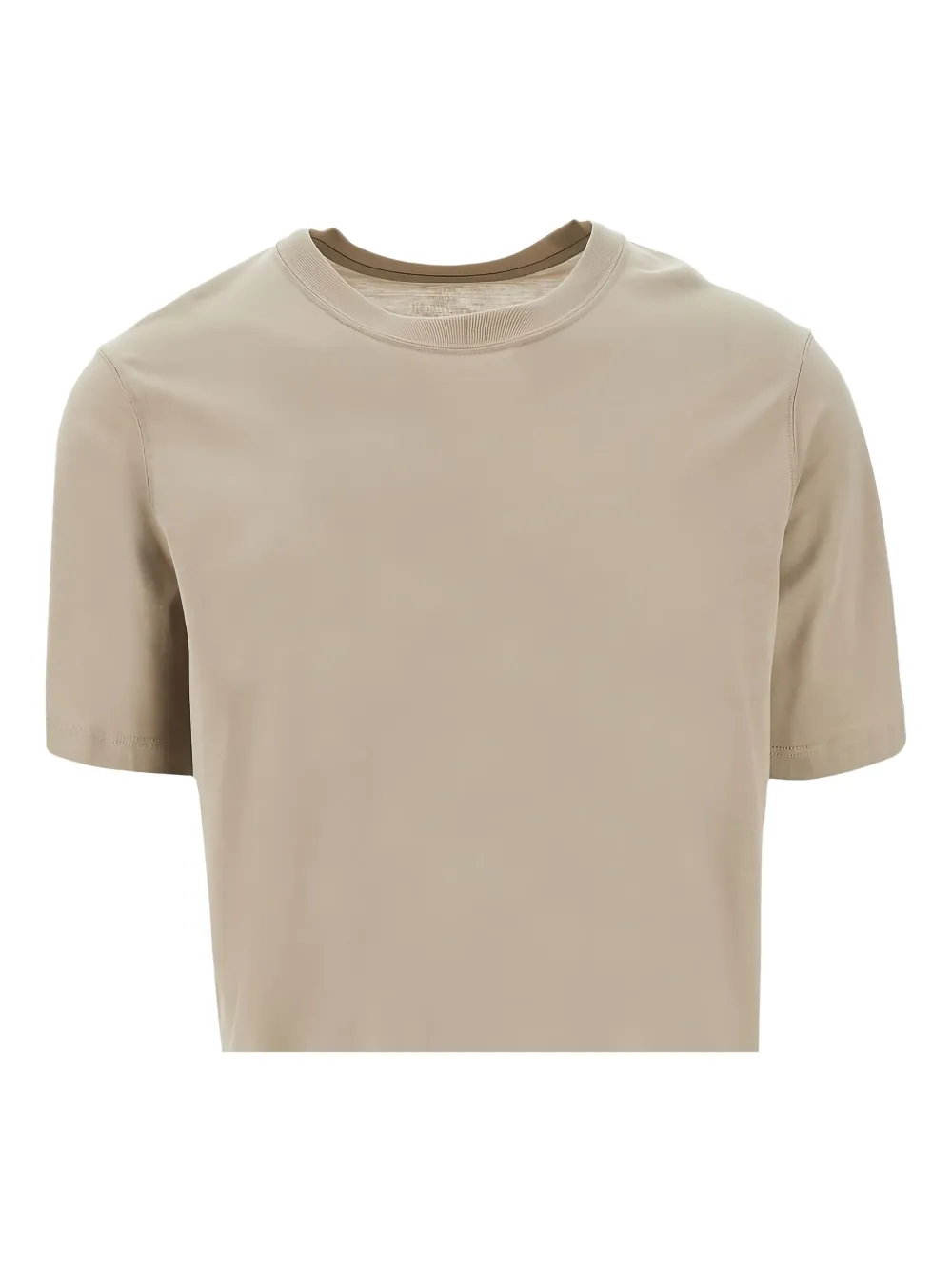 Majestic Filatures T-shirt met ronde hals Beige