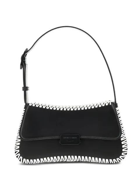 Emporio Armani stitched detail shoulder bag