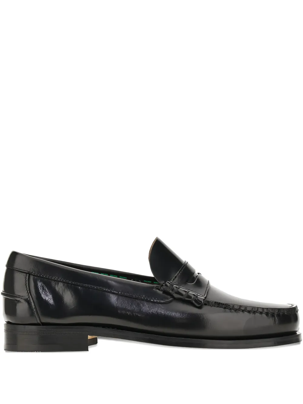 SAXONE OF SCOTLAND patent-leather loafers Black