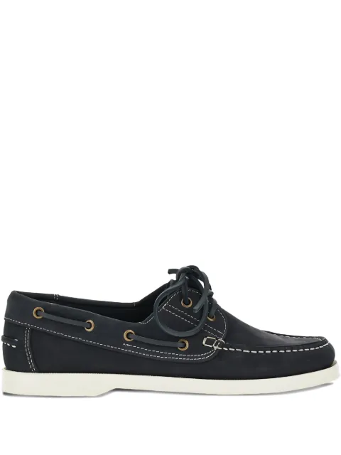 SAXONE OF SCOTLAND chaussures bateau à coutures contrastantes
