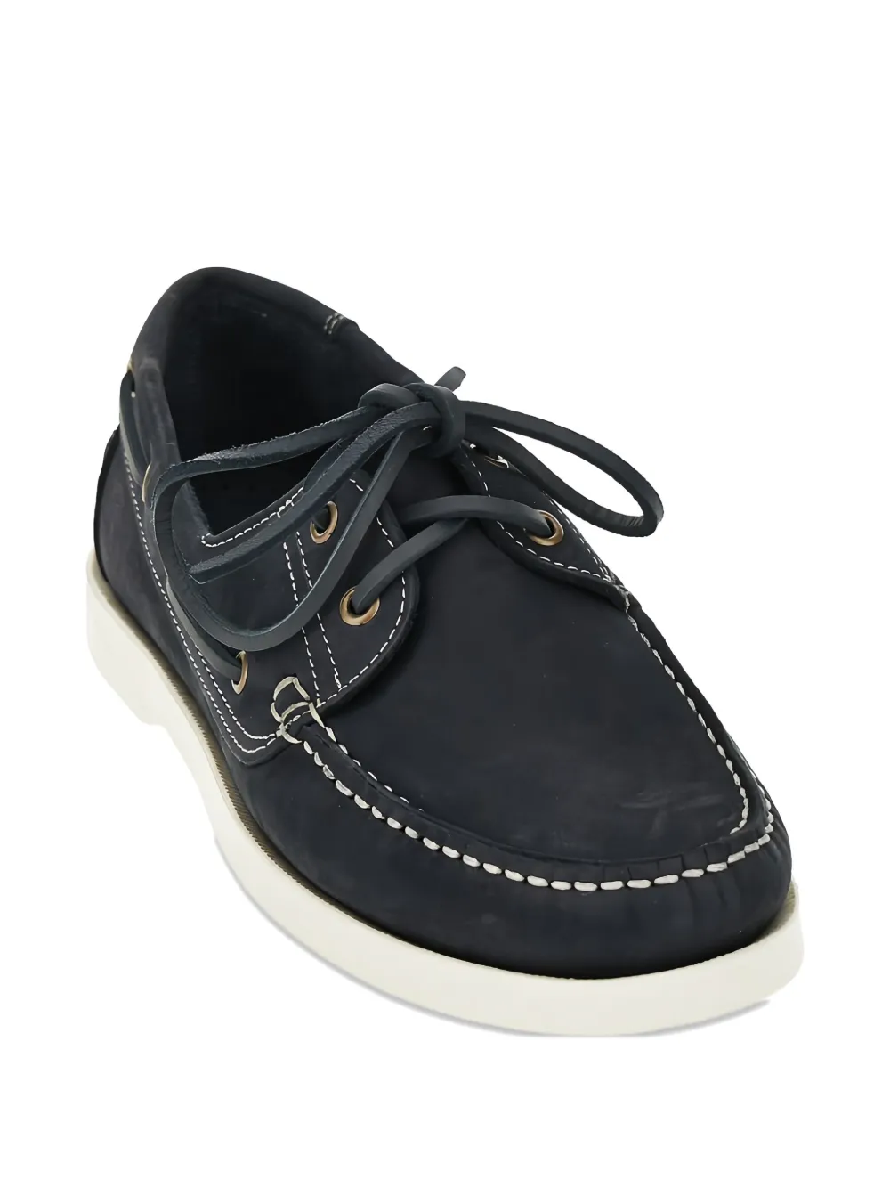 SAXONE OF SCOTLAND contrast-stitching boat shoes | Image 2