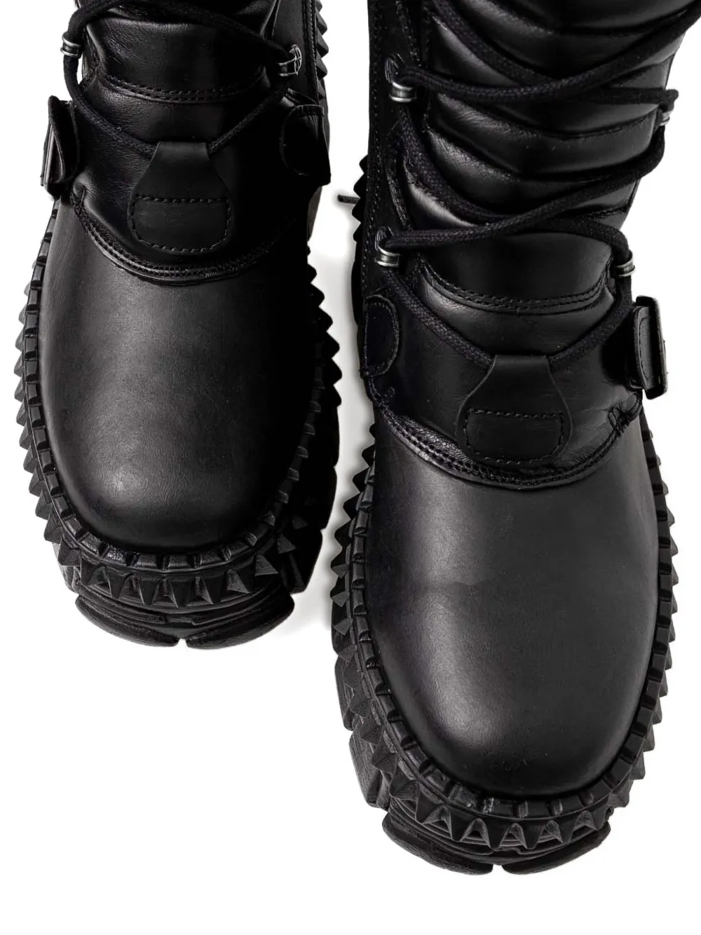 NEW ROCK buckle platform boots Zwart