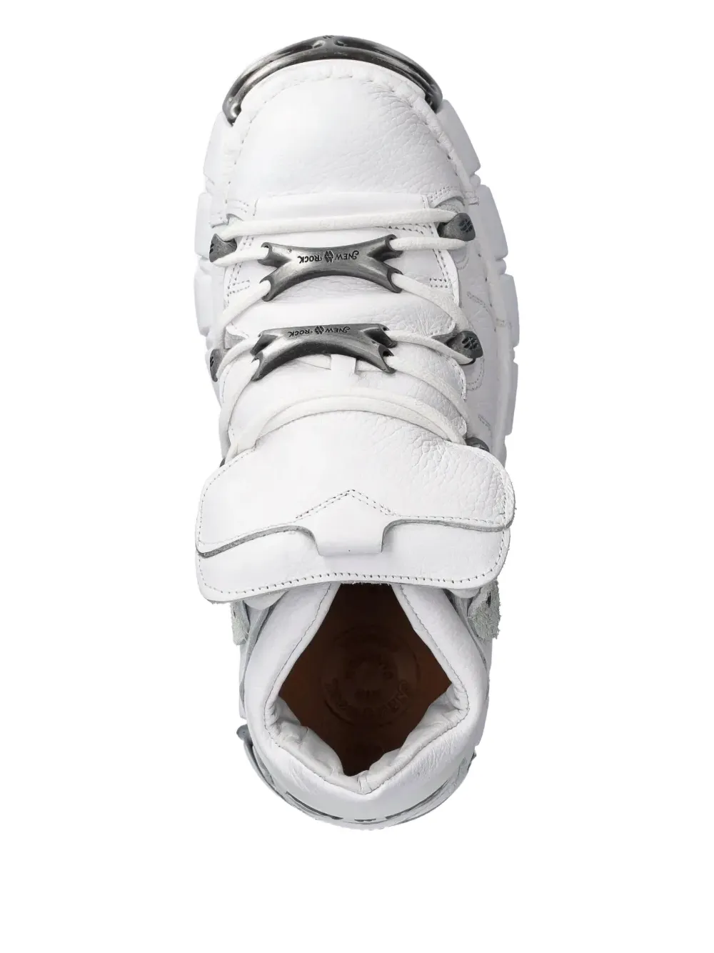 NEW ROCK platform lace-up sneakers White