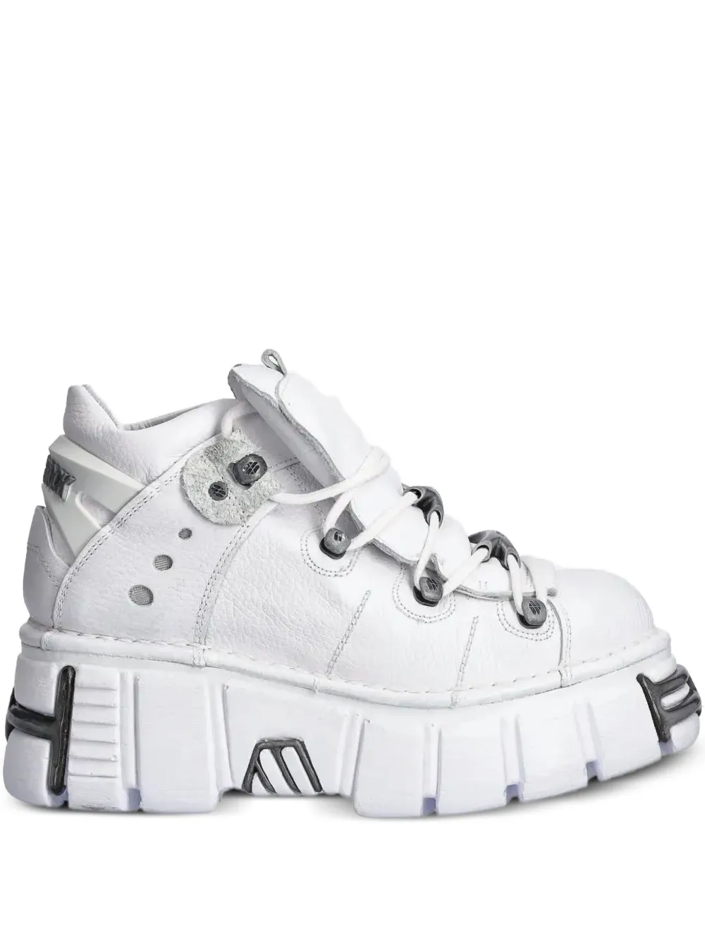 NEW ROCK platform lace-up sneakers Wit