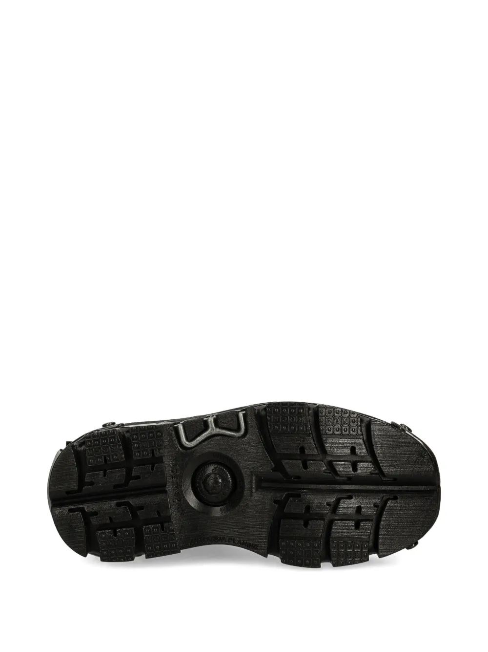 NEW ROCK lace-up platform combat boots Black