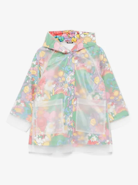 Stella McCartney Kids floral-print raincoat