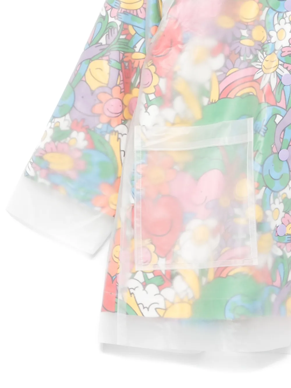 Stella McCartney Kids Regenjas met bloemenprint Groen