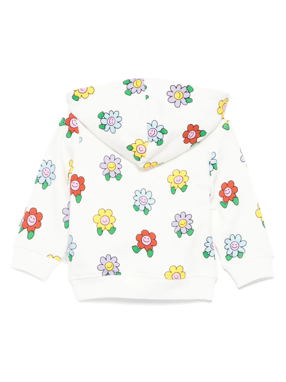 Stella McCartney Kids Hoodie met bloemenprint Wit