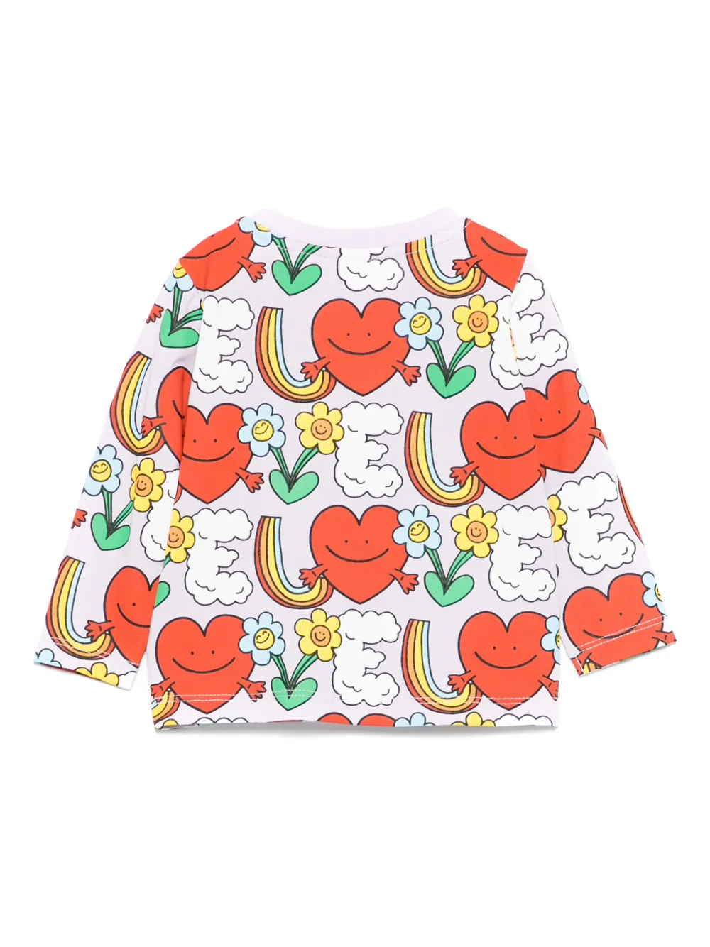 Stella McCartney Kids Sweater met grafische print Paars