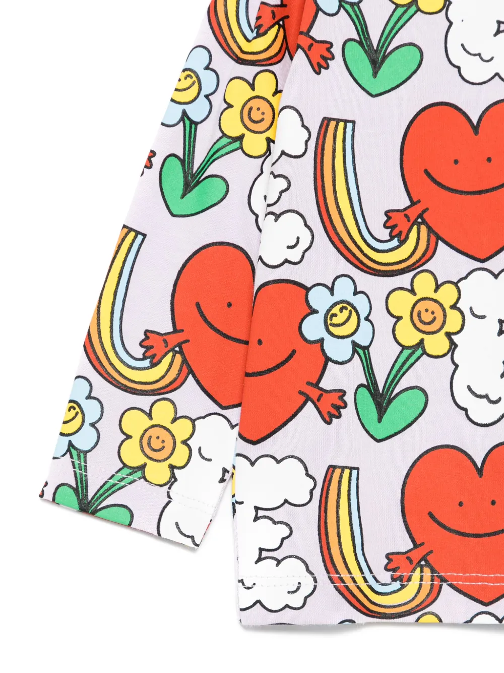 Stella McCartney Kids Sweater met grafische print Paars