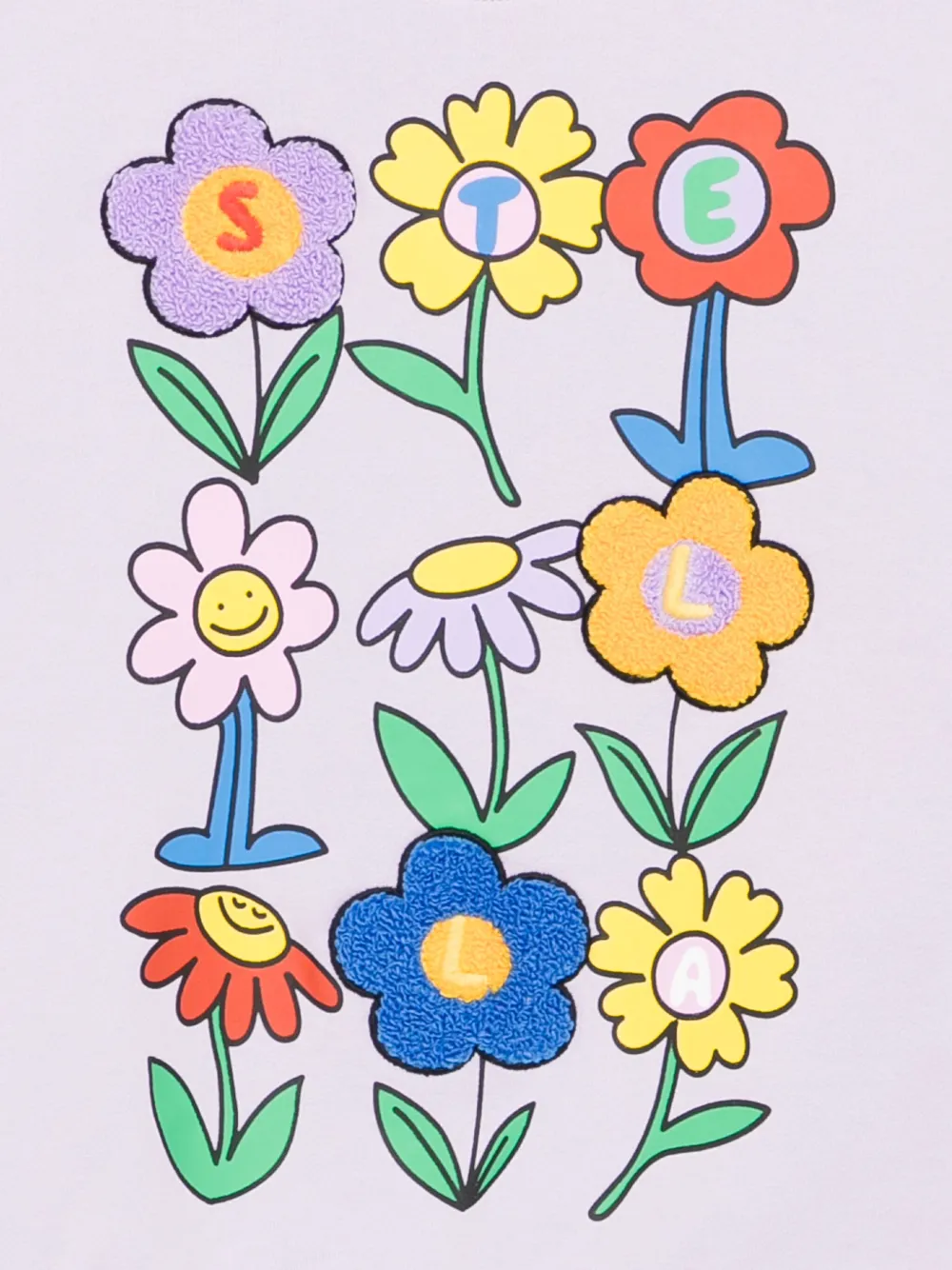 Stella McCartney Kids Sweater met bloemenprint Paars